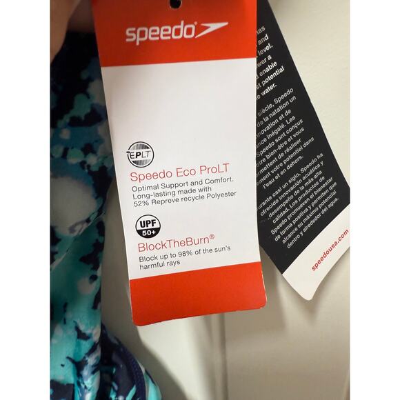 Speedo Women's Swimsuit One Piece Pro LT Flipback Bleach Peacoat Size 8\34 - Picture 4 of 7